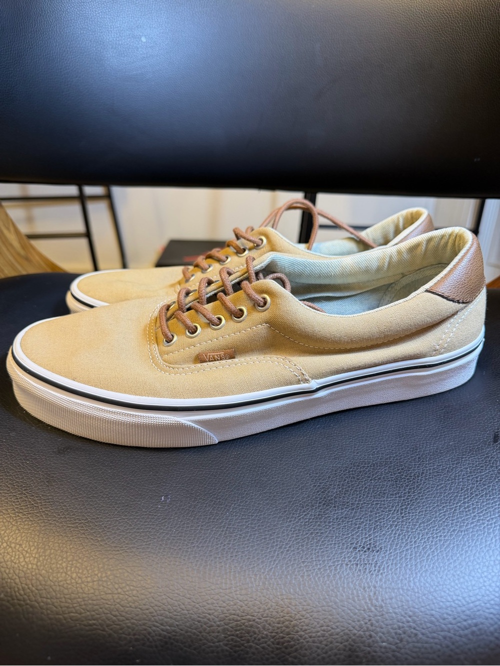 Vans ERA 59 Canvas Leather Acid Denim Lace-Up Skate Shoe Men 10